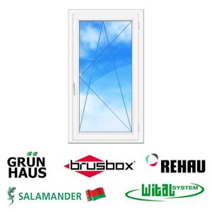 Профили одностворчатого окна