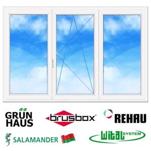 Профили трехстворчатых окон