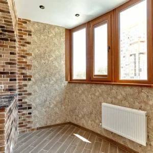 Декорированный балкон